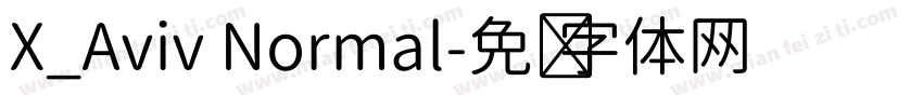 X_Aviv Normal字体转换